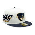 Pumas Unam Liga MX White 59FIFTY Fitted Cap-klyvox