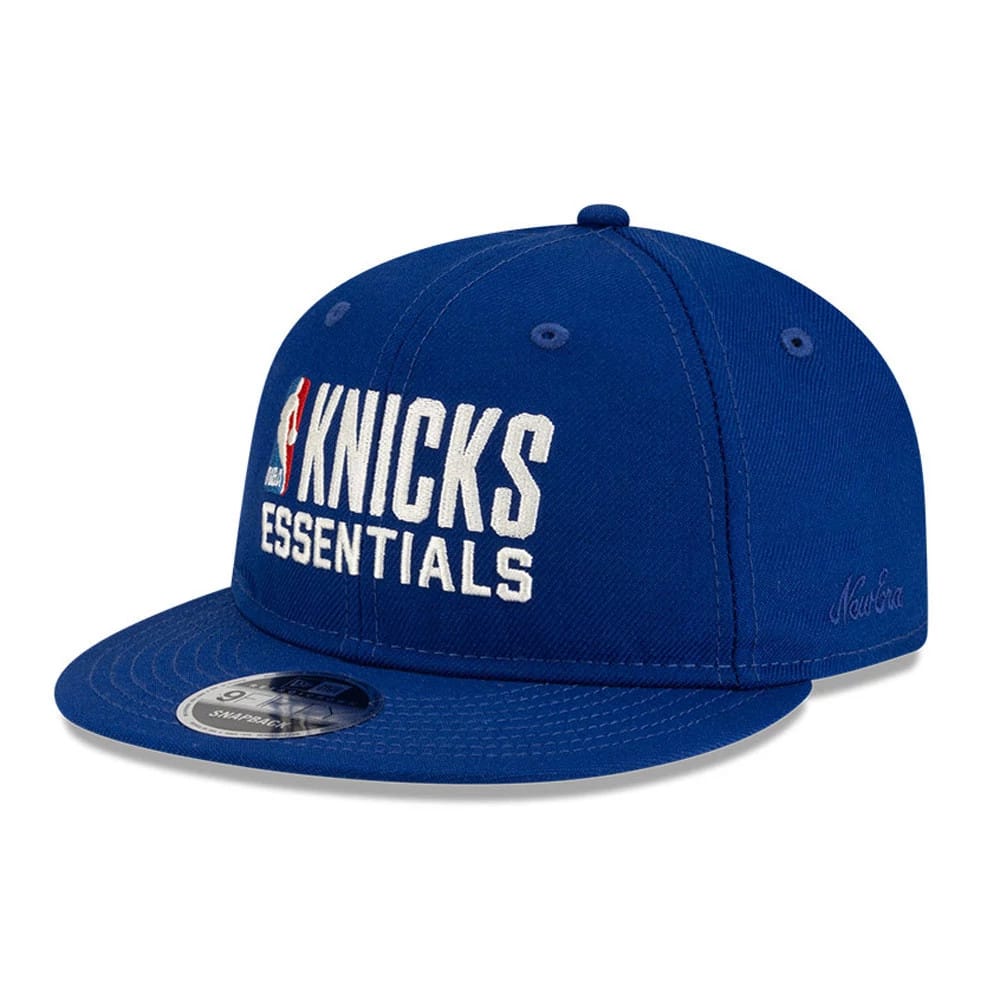New York Knicks FOG x NBA Blue Retro Crown 9FIFTY Adjustable Cap-klyvox