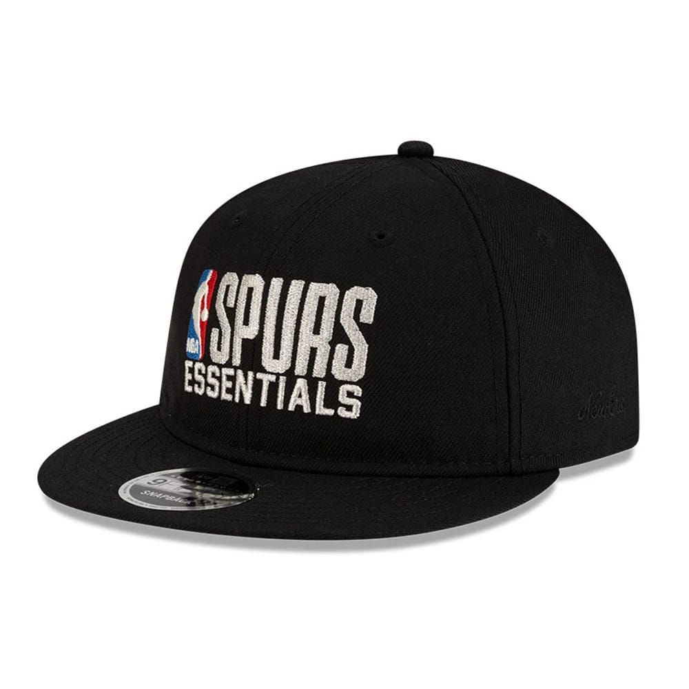 San Antonio Spurs FOG x NBA Black Retro Crown 9FIFTY Adjustable Cap-klyvox