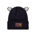 Red Bull Racing Toddler Ears Dark Blue Cuff Knit Beanie Hat-klyvox