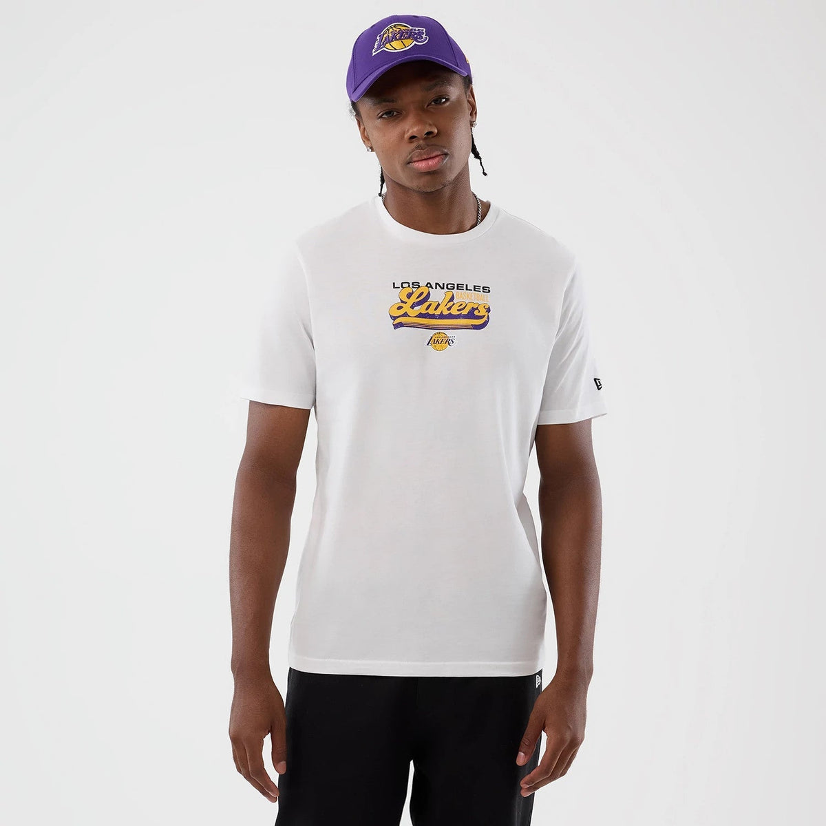 LA Lakers NBA Back To School White T-Shirt-klyvox
