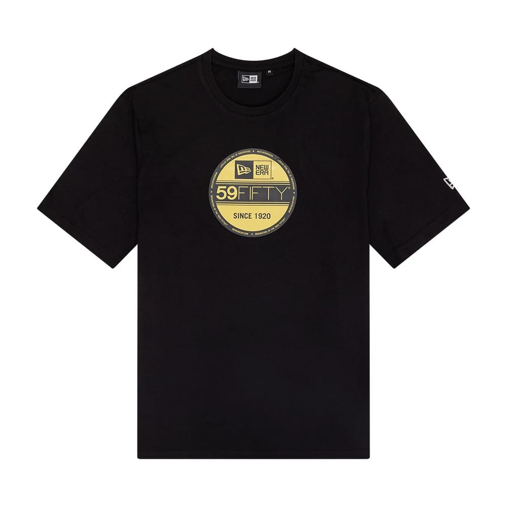 New Era Sticker Graphic Black T-Shirt-klyvox