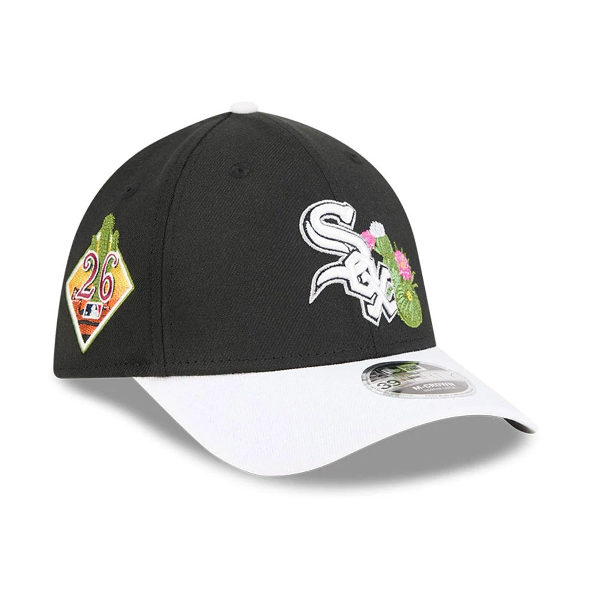 White Sox MLB Spring Training 2026 Black 39THIRTY M-Crown Stretch Fit Cap-klyvox