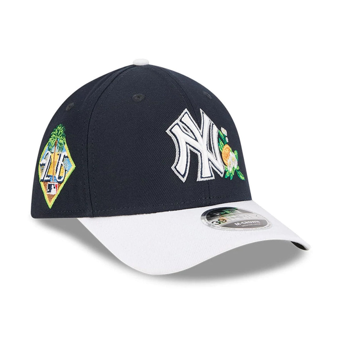 Yankees MLB Spring Training 2026 Navy 39THIRTY M-Crown Stretch Fit Cap-klyvox