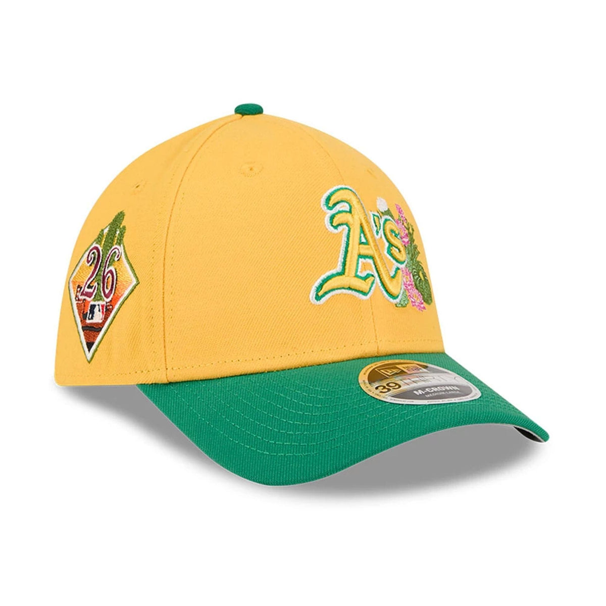 Athletics MLB Spring Training 2026 Yellow 39THIRTY M-Crown Stretch Fit Cap-klyvox