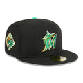 Miami Marlins MLB Saint Patrick's Day Black 59FIFTY Fitted Cap-klyvox