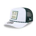 Athletics MLB Lines Dark Green 9FIFTY A-Frame Snapback Adjustable Cap-klyvox