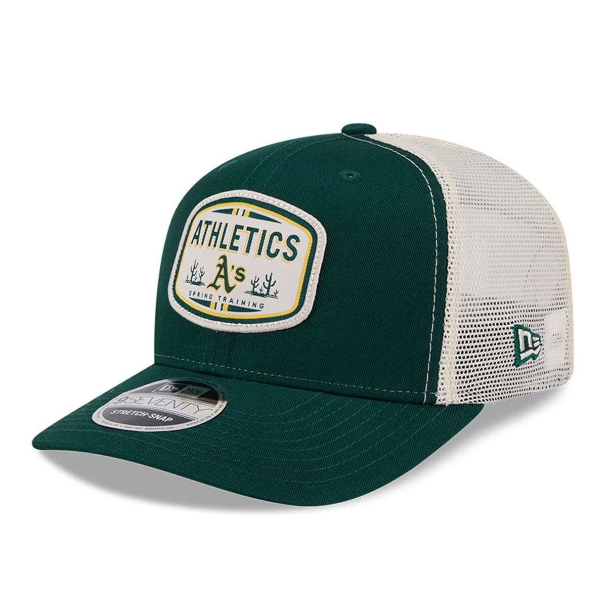 Athletics MLB Patch Dark Green 9SEVENTY Stretch Snap Adjustable Cap-klyvox