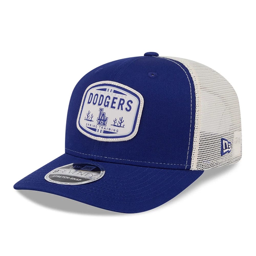 LA Dodgers MLB Patch Dark Blue 9SEVENTY Stretch Snap Adjustable Cap-klyvox