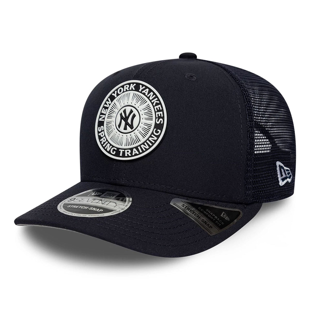 New York Yankees MLB Circles Navy 9SEVENTY Stretch Snap Adjustable Cap-klyvox
