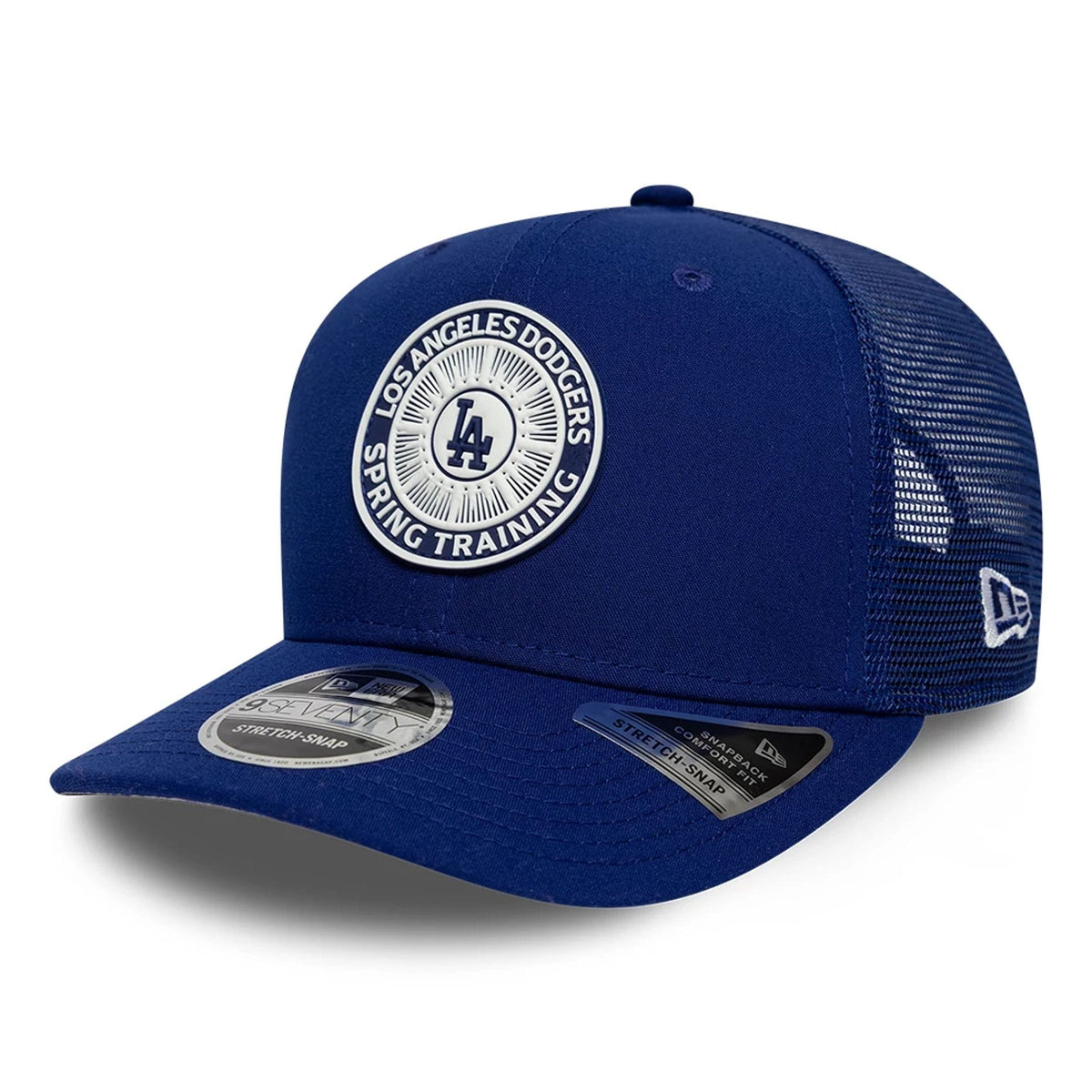 LA Dodgers MLB Circles Dark Blue 9SEVENTY Stretch Snap Adjustable Cap-klyvox