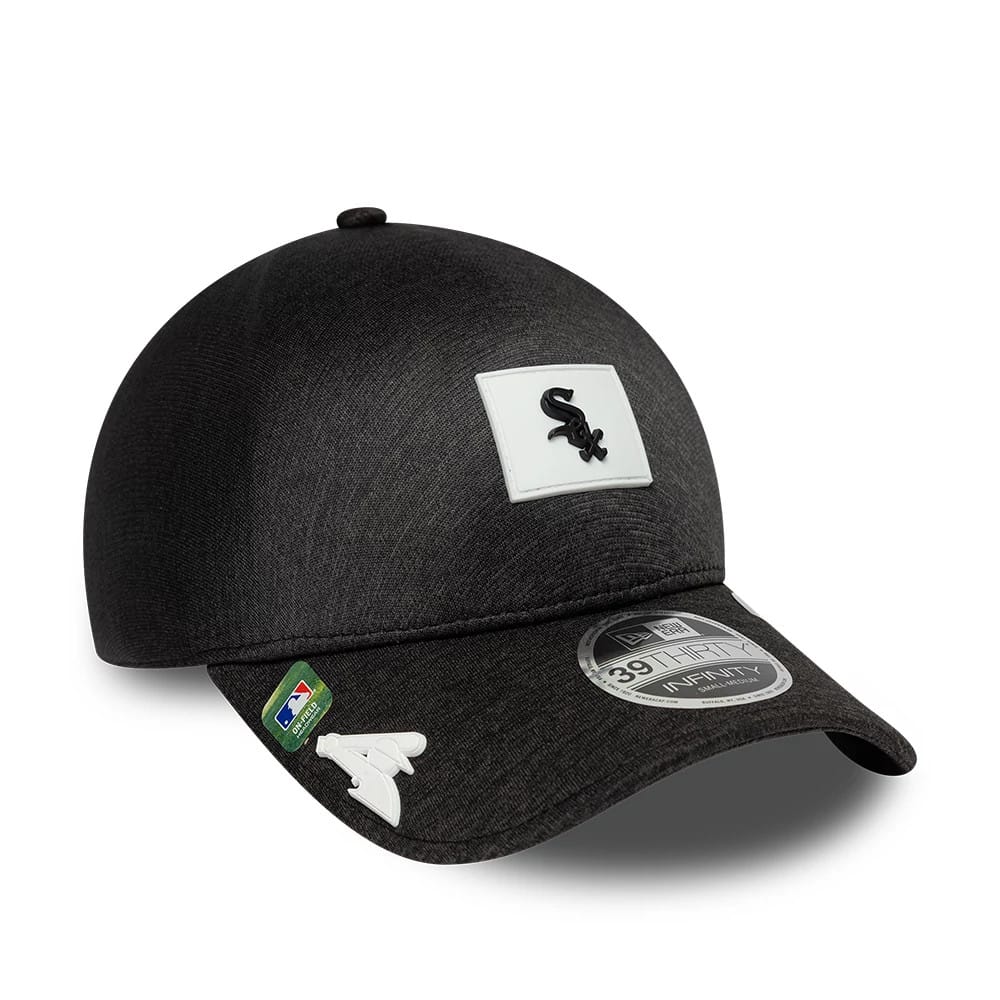 Chicago White Sox MLB Clubhouse Black 39THIRTY Infinity Stretch Fit Cap-klyvox
