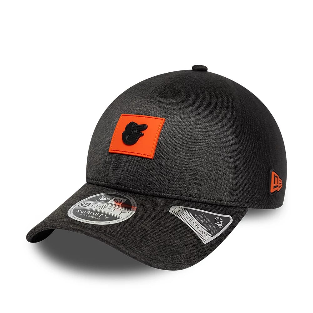 Baltimore Orioles MLB Clubhouse Black 39THIRTY Infinity Stretch Fit Cap-klyvox
