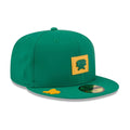 Athletics MLB Clubhouse Dark Green 59FIFTY Fitted Cap-klyvox