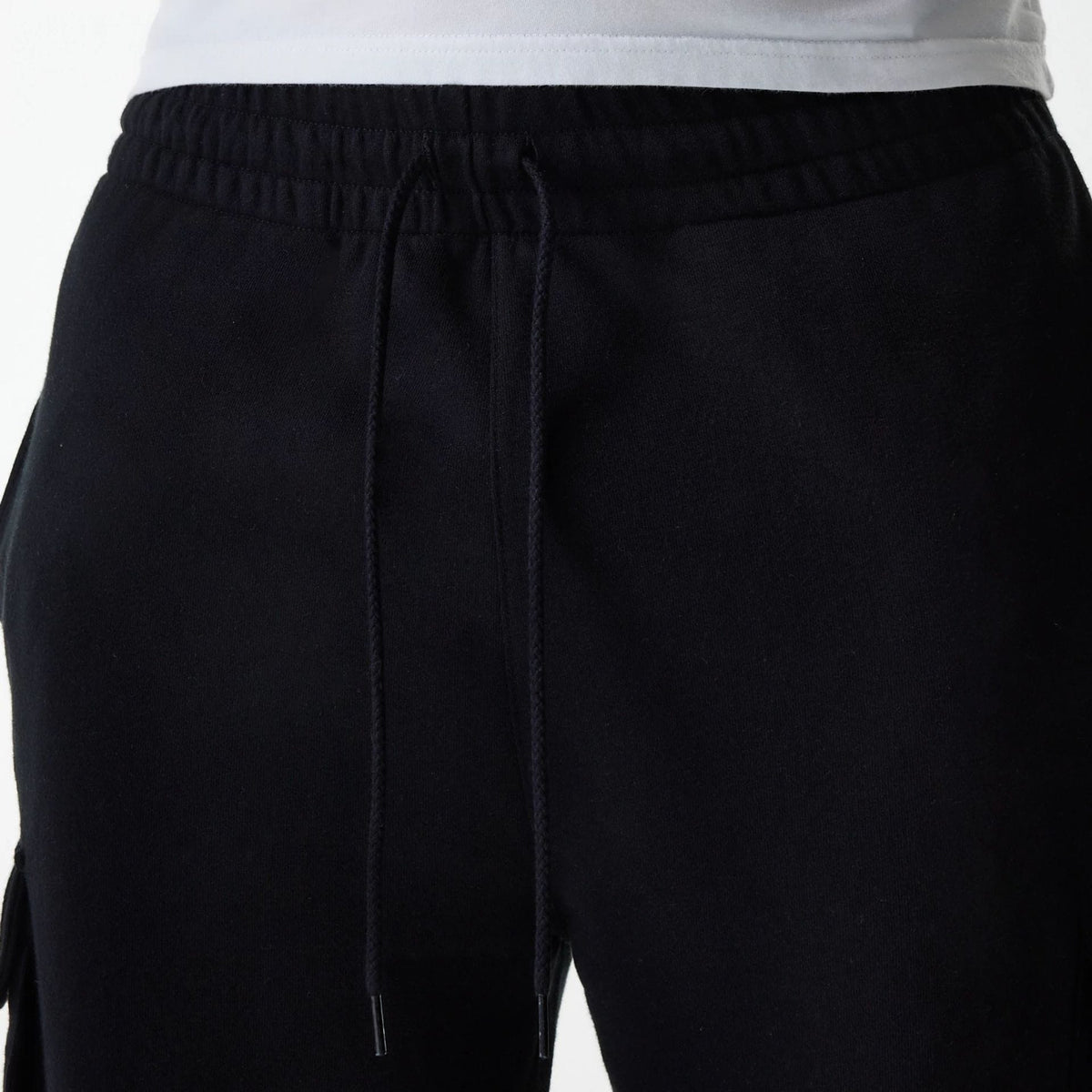New Era Black Cargo Joggers-klyvox