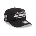 LA Kings NHL Historic Black 9FIFTY A-Frame Snapback Adjustable Cap-klyvox