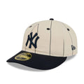 New York Yankees MLB Linen Cream Retro Crown 59FIFTY Fitted Cap-klyvox