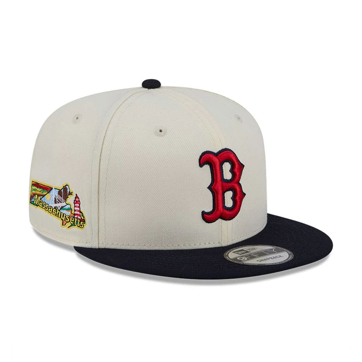 Boston Red Sox MLB Localized White 9FIFTY Snapback Adjustable Cap-klyvox