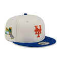 New York Mets MLB Localized White 9FIFTY Snapback Adjustable Cap-klyvox