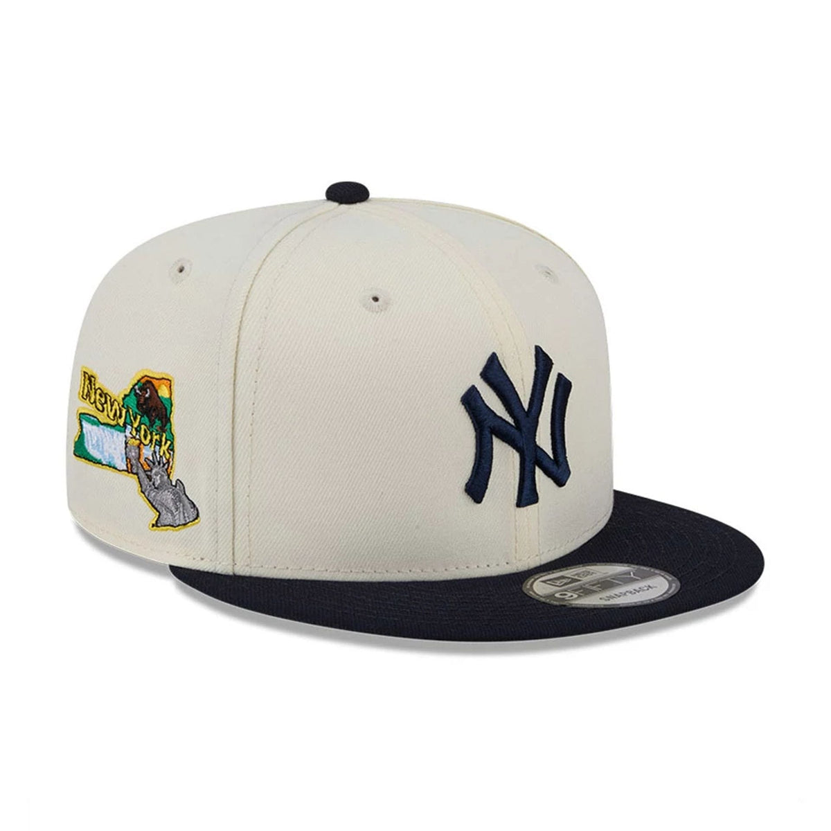 New York Yankees MLB Localized White 9FIFTY Snapback Adjustable Cap-klyvox