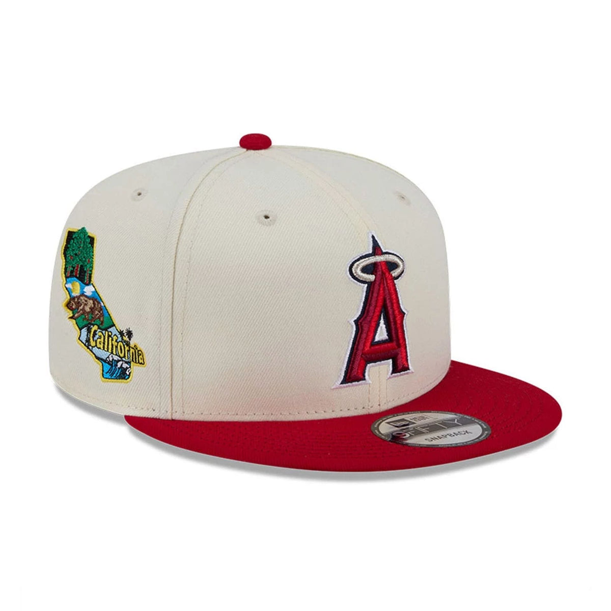 LA Angels MLB Localized White 9FIFTY Snapback Adjustable Cap-klyvox