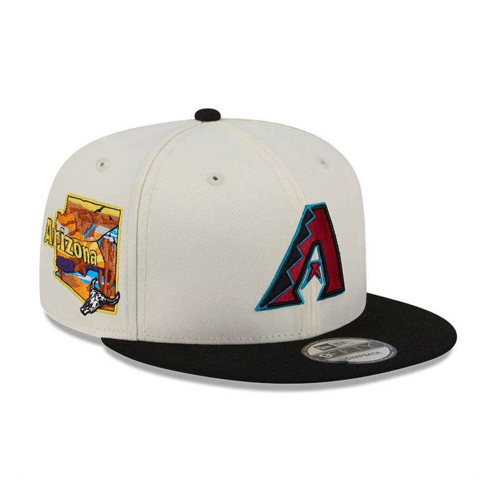 Arizona Diamondbacks MLB Localized White 9FIFTY Snapback Adjustable Cap-klyvox