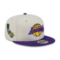 LA Lakers NBA Localized White 9FIFTY Snapback Adjustable Cap-klyvox