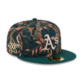 Athletics MLB Leaves Dark Green 59FIFTY Fitted Cap-klyvox