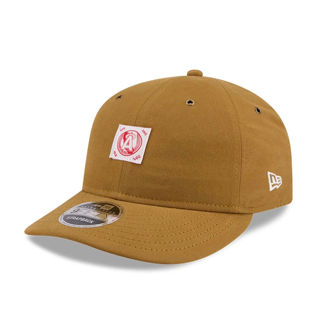 LA Angels MLB Brushed Dark Beige Retro Crown 9FIFTY Adjustable Cap-klyvox