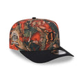 Detroit Tigers MLB Leaves Bright Orange 9FIFTY A-Frame Snapback Cap-klyvox