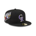 Colorado Rockies MLB Hidden Hit Black 59FIFTY Fitted Cap-klyvox