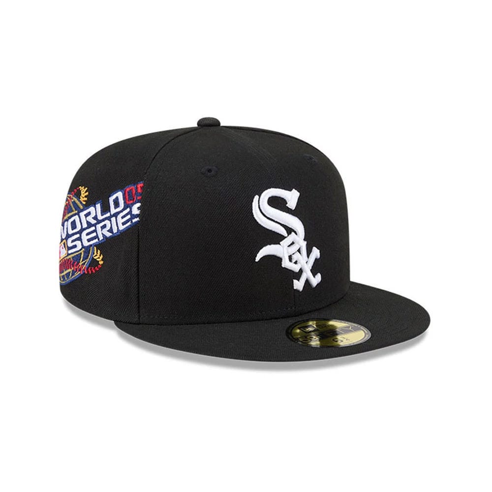 Chicago White Sox MLB Hidden Hit Black 59FIFTY Fitted Cap-klyvox