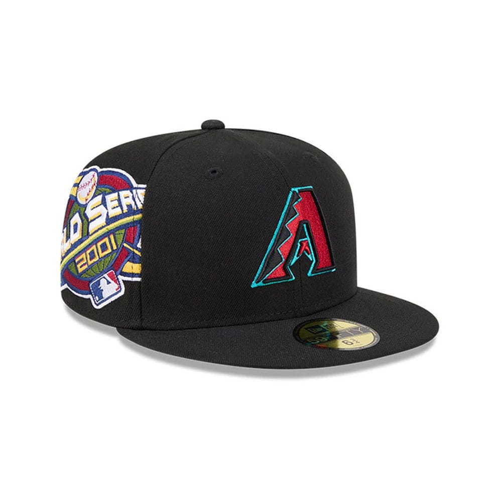 Arizona Diamondbacks MLB Hidden Hit Black 59FIFTY Fitted Cap-klyvox