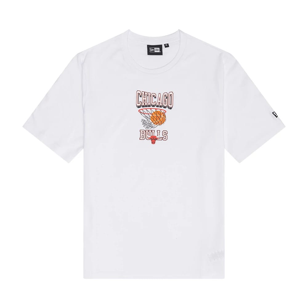 Chicago Bulls NBA Graphic White T-Shirt-klyvox
