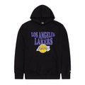 LA Lakers NBA Wordmark Black Pullover Hoodie-klyvox