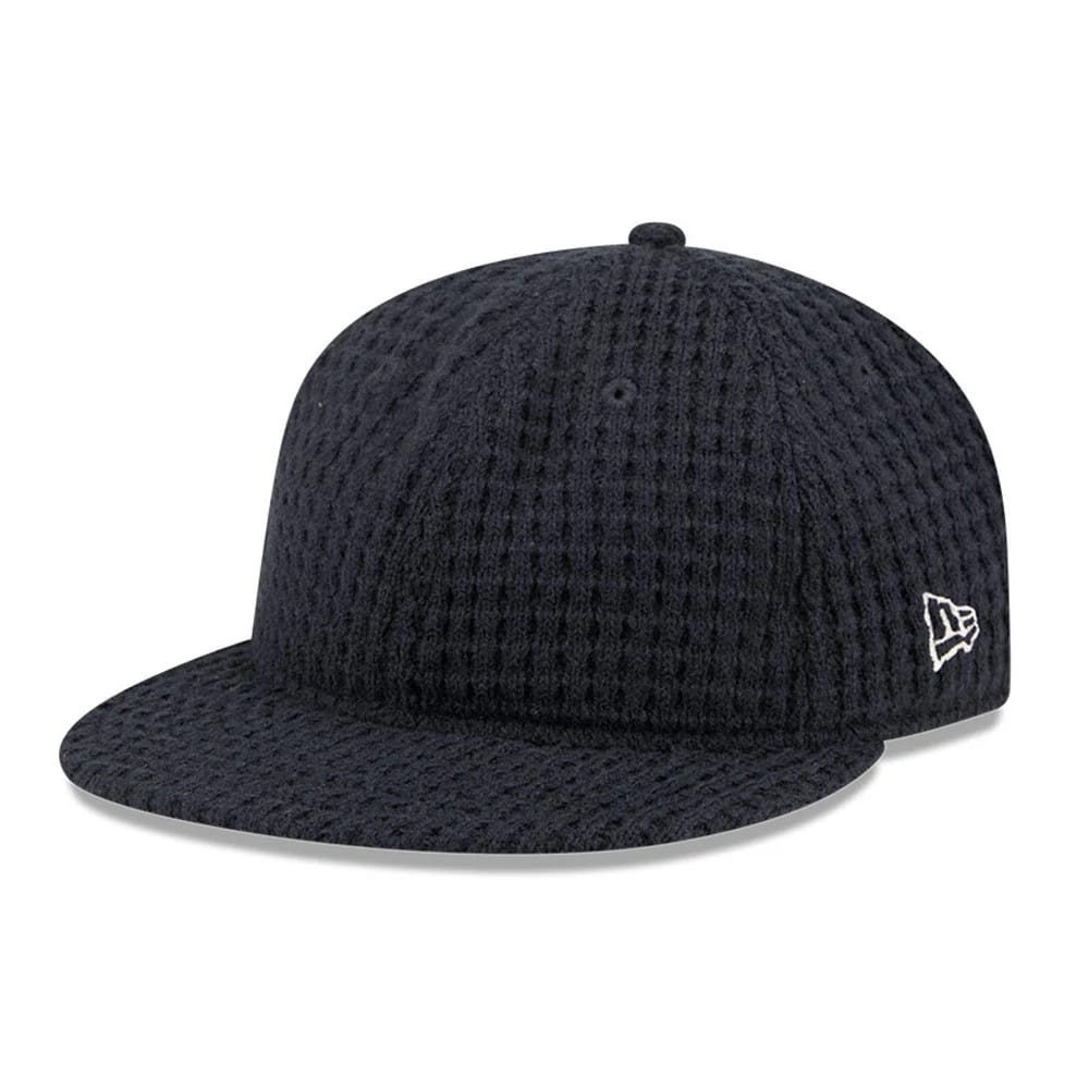 New Era Waffle Knit Navy Retro Crown 9FIFTY Adjustable Cap-klyvox
