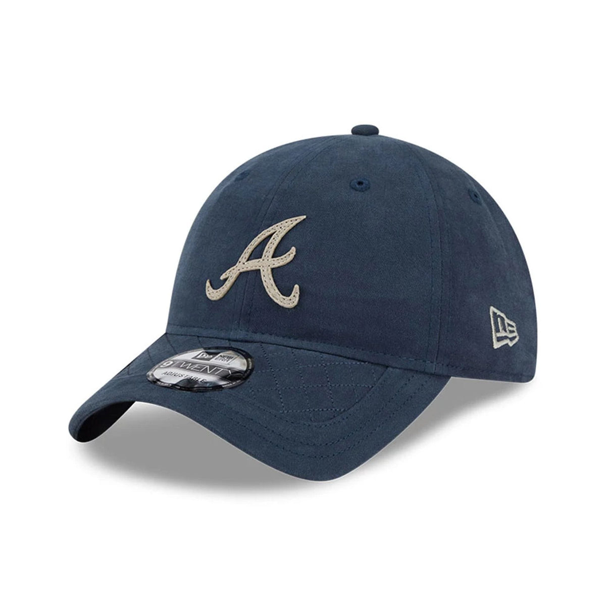 Atlanta Braves MLB Quilted Navy 9TWENTY Adjustable Cap-klyvox