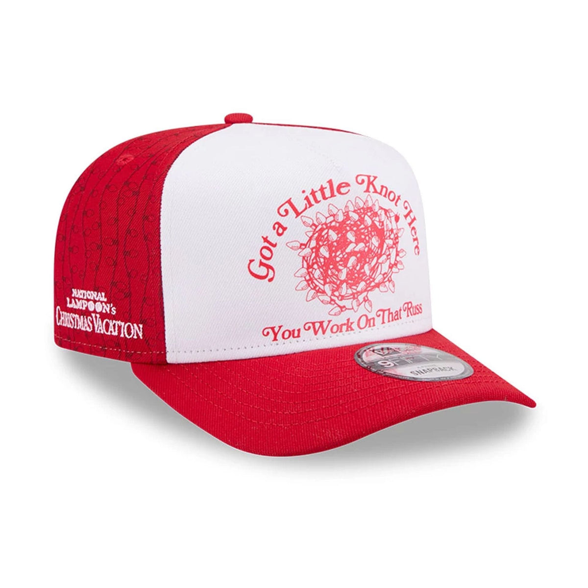 National Lampoons Christmas Red 9FIFTY A-Frame Snapback Adjustable Cap-klyvox