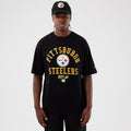 Pittsburgh Steelers NFL International Series Games Black Oversized T-Shirt-klyvox