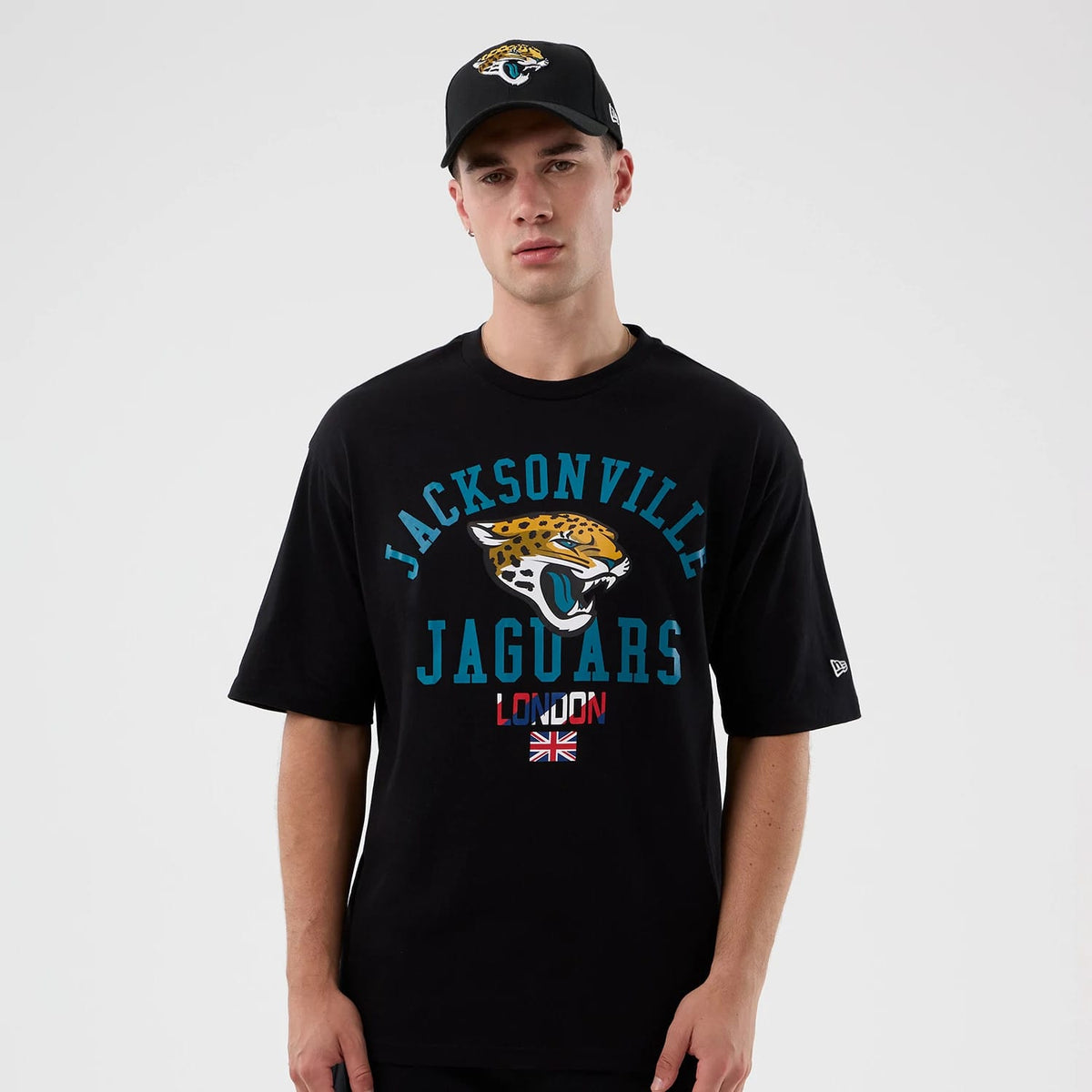 Jacksonville Jaguars NFL International Series Games Black Oversized T-Shirt-klyvox