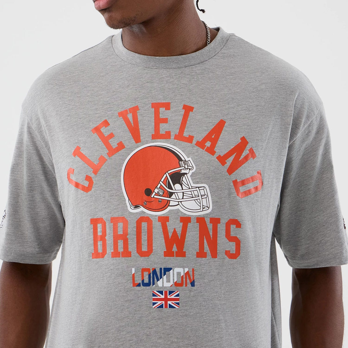 Cleveland Browns NFL International Series Games Grey Oversized T-Shirt-klyvox