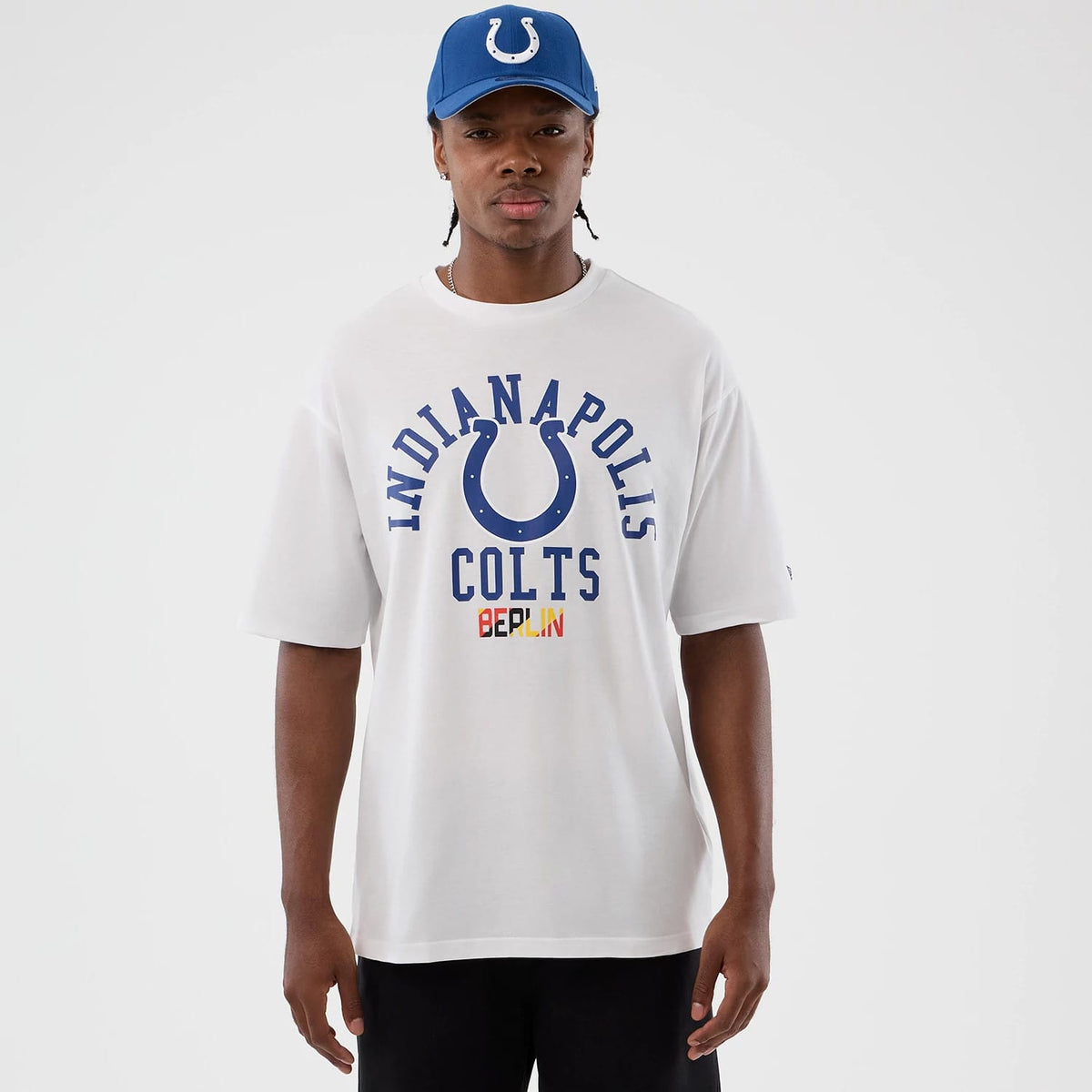 Indianapolis Colts NFL International Series Games White Oversized T-Shirt-klyvox