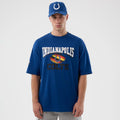 Indianapolis Colts NFL International Series Games Blue Oversized T-Shirt-klyvox