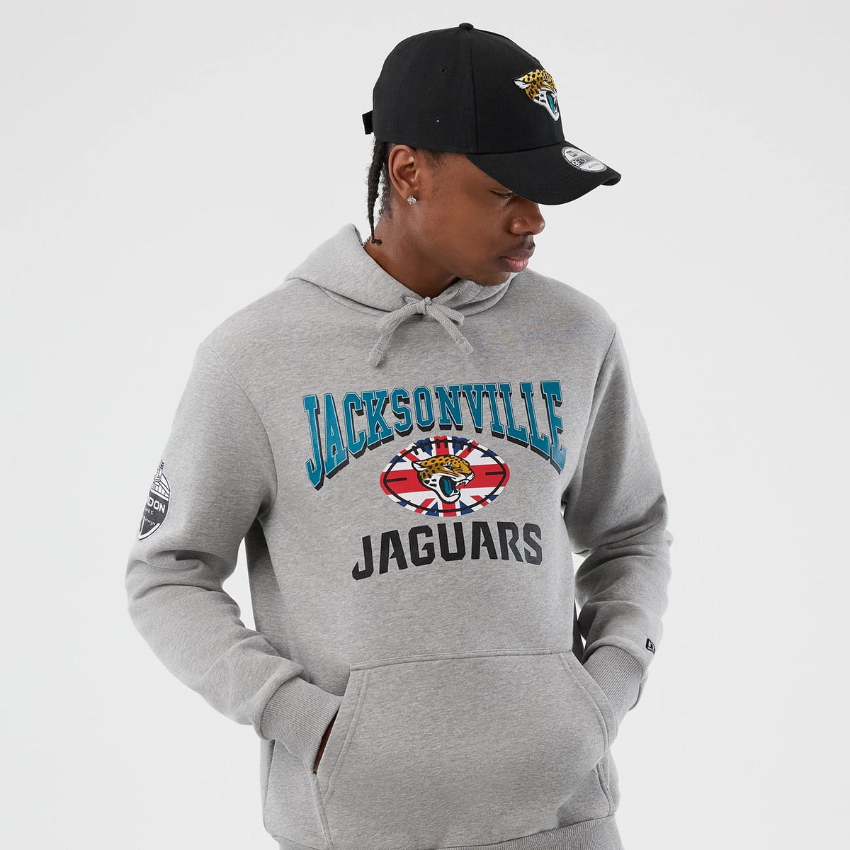 Jacksonville Jaguars NFL International Series Games Grey Pullover Hoodie-klyvox