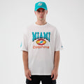 Miami Dolphins NFL International Series Games White Oversized T-Shirt-klyvox