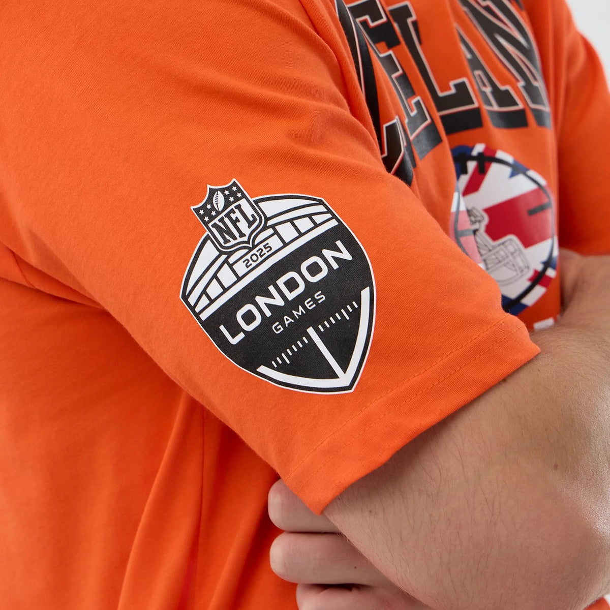 Cleveland Browns NFL International Series Games Orange Oversized T-Shirt-klyvox