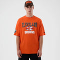 Cleveland Browns NFL International Series Games Orange Oversized T-Shirt-klyvox
