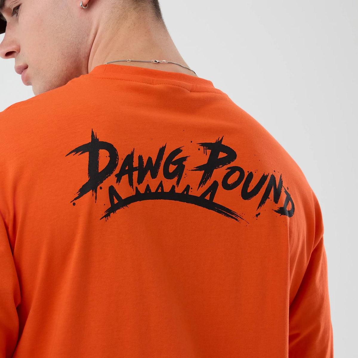 Cleveland Browns NFL International Series Games Orange Oversized T-Shirt-klyvox