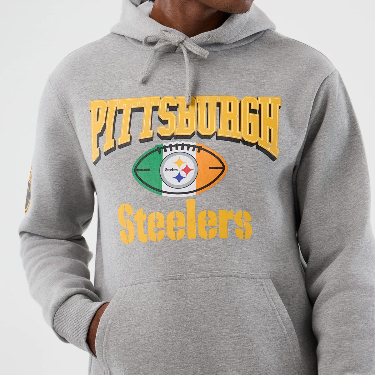 Pittsburgh Steelers NFL International Series Games Grey Pullover Hoodie-klyvox