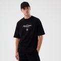 Madrid Game NFL International Series Games Black Oversized T-Shirt-klyvox
